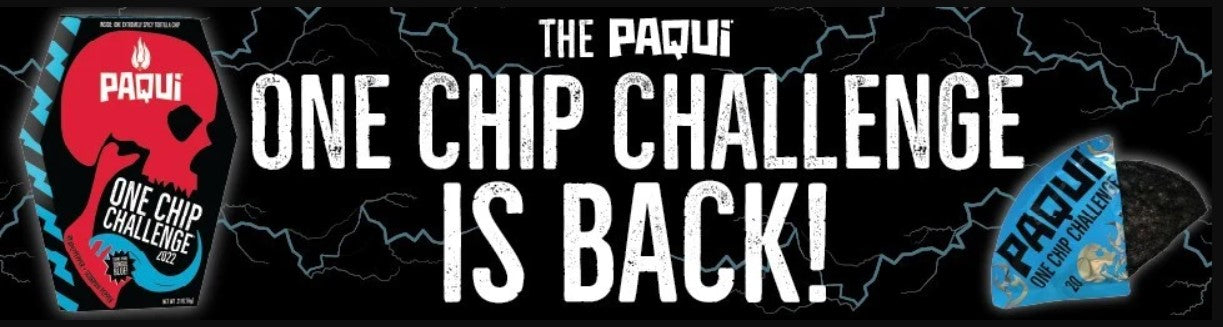Paqui One Chip Challenge 2022 - World's Hottest Carolina Reaper Tortilla Chip