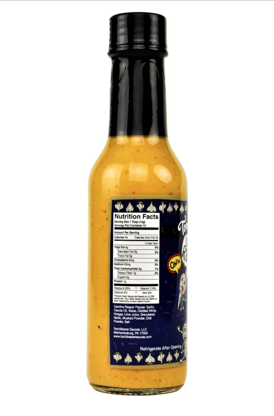 Torchbearer Sauces - Garlic Reaper Hot Sauce